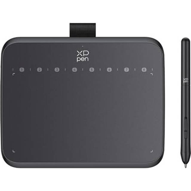 XPPen Deco 640 Drawing Tablet with 16K Pressure Levels, Portable Digital Art Pad with 8 Shortcut Keys for OSU!, Graphics Design, Distance Education,