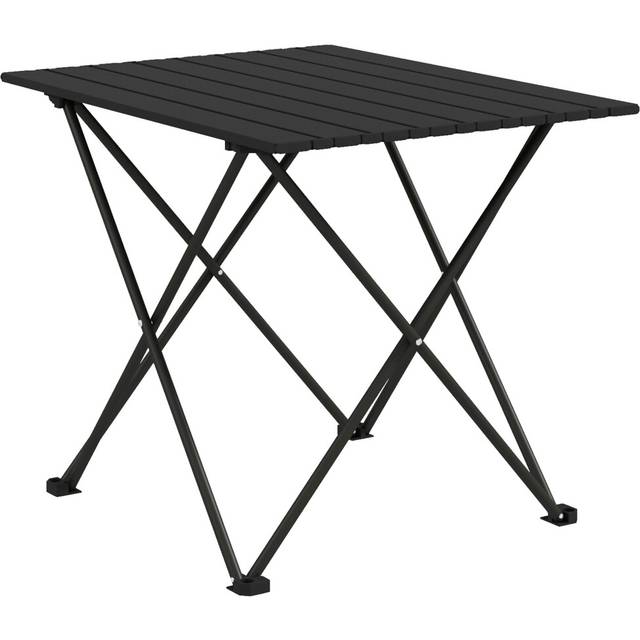 Outsunny Folding Camping Table for Outdoor Camping - Picnic - Hiking - Black | TJ Hughes