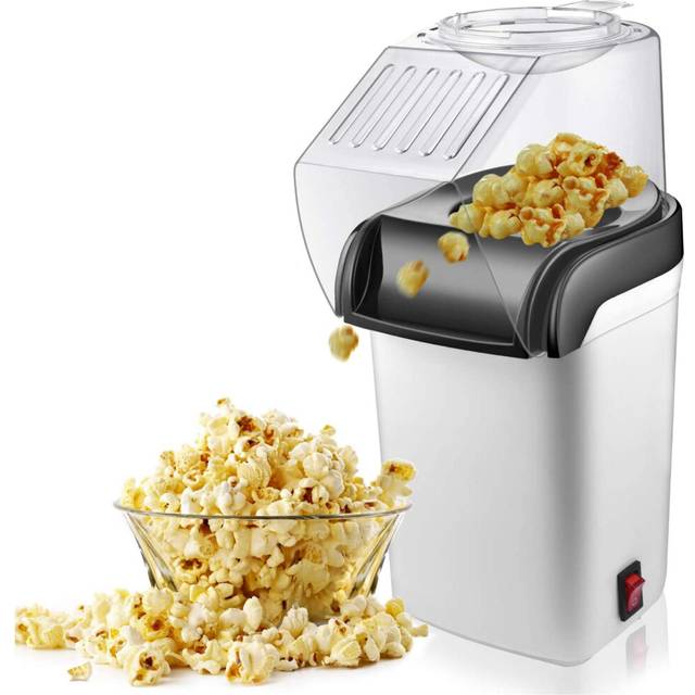 moresk-Electric Hot Air Popcorn Machine-1200W, Oil-Free US Plug