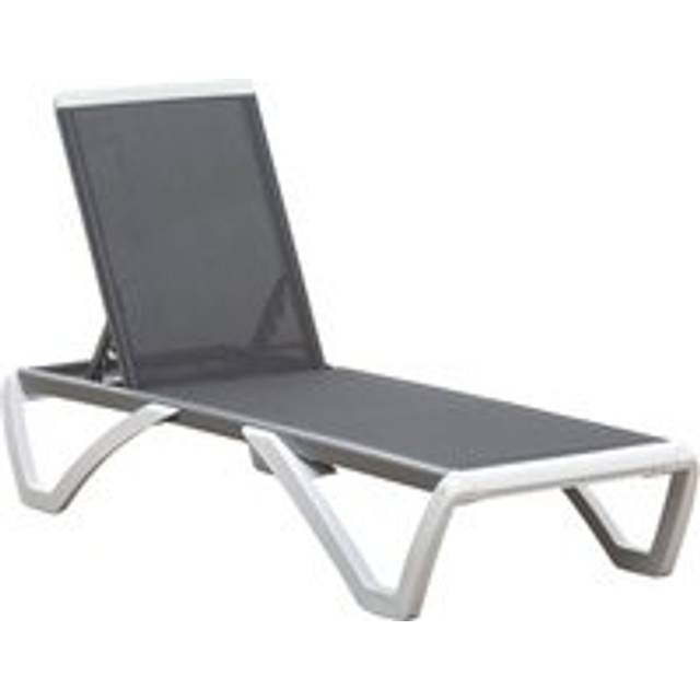 Portable Outdoor Chaise Lounge Sun Lounger with Adjustable Back