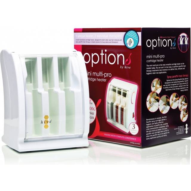 Hive 3 chamber multi heater - roller wax & spray wax - mini 3 cartridge warmer