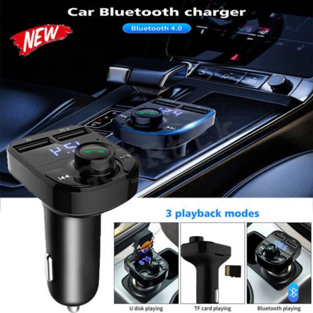 Bluetooth 5.0 Auto Usb Charger Fm-zender Draadloze Speler Adapter MP3 Radio G5H3