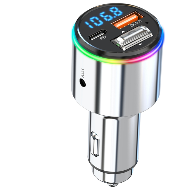 Bc88 Car Bluetooth 5.3 Fm Transmitter Wireless Radio Adapter Dual Fast Charger