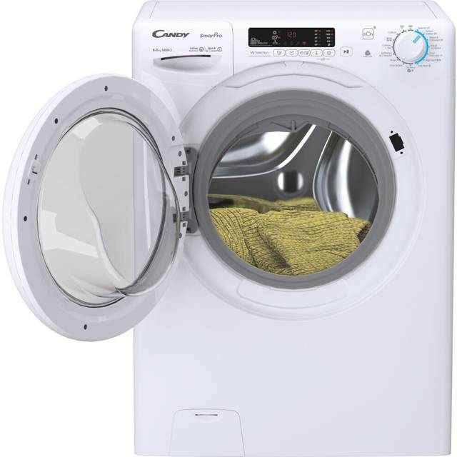 Candy Smart Pro CWH4853DW4/1-80 Wifi Connected 8Kg / 5Kg Washer Dryer with 1400 rpm - White - E Rated [Wash&Dry], B Rated [Wash Only]
