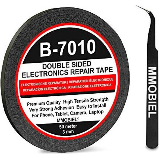 3 mm Double Sided Layer Strong Adhesive Tape 50 m Long Roll Black for Smartphone Tablet Repair