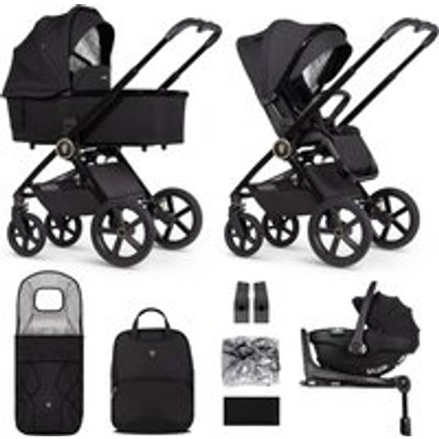 Venicci Upline 2 - 3 In 1 Travel System And Base - All Black