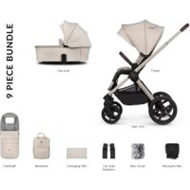 Venicci Upline 2 - 2 In 1 Pram Pushchair - Stone Beige