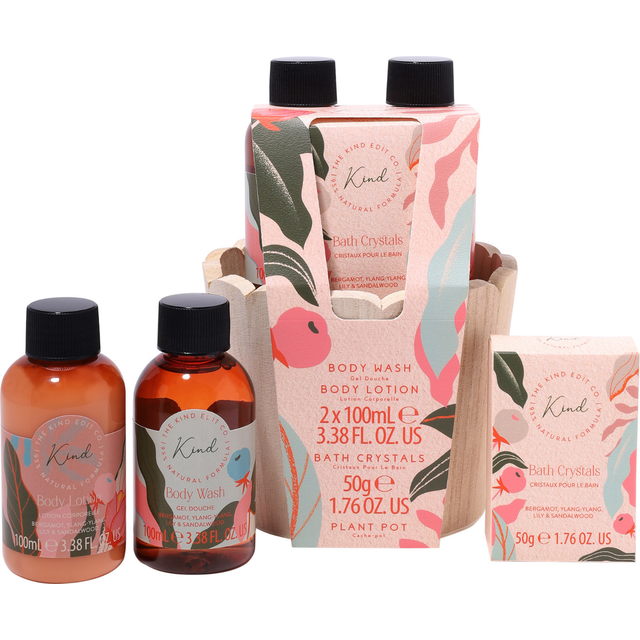 Kind Pamper Plant Pot Gift Set - Clear - One Size - Kind