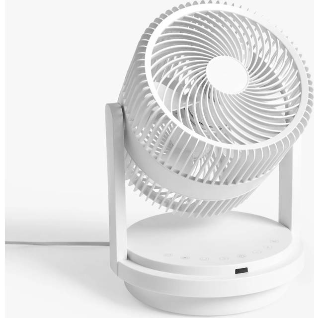 John Lewis Circulator Desk Fan, White