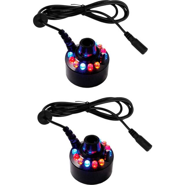 2X Mist Maker, Indoor Fountain Mister Foggers, Small Pond Fog Machine Atomizer Air Humidifier for Halloween, Christmas