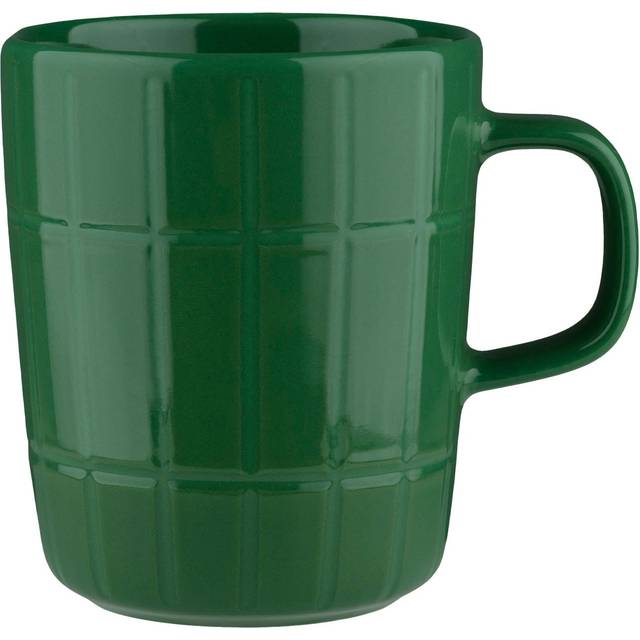 Marimekko Tiiliskivi mugg 25 cl Dark green - Grön