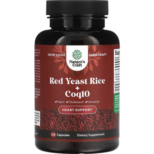 Nature's Craft  Red Yeast Rice + CoQ10  120 Capsules