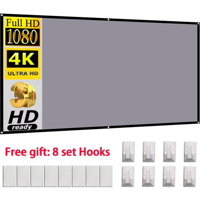 Diagonal 120 inch16:9 ALR Anti-lingt Rejecting fixed frame Projection Screen Ambient Light Rejecting with border