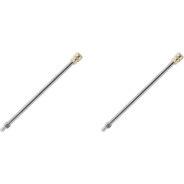 2X Pressure Washer Extension Rod 17-Inch Stainless Steel 1/4 Inch Quick-Connect Electric Washer Nozzle