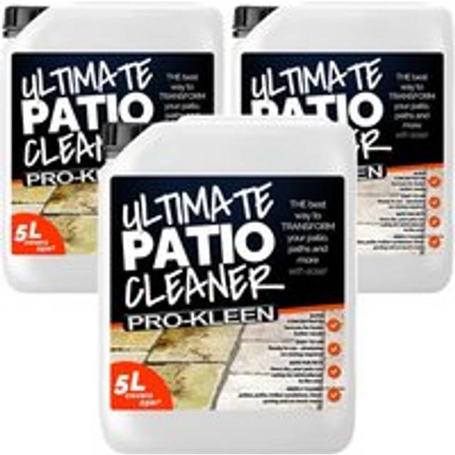 Ultimate Patio Cleaner & Black Spot Remover 3 x 5L - Clear - One Size