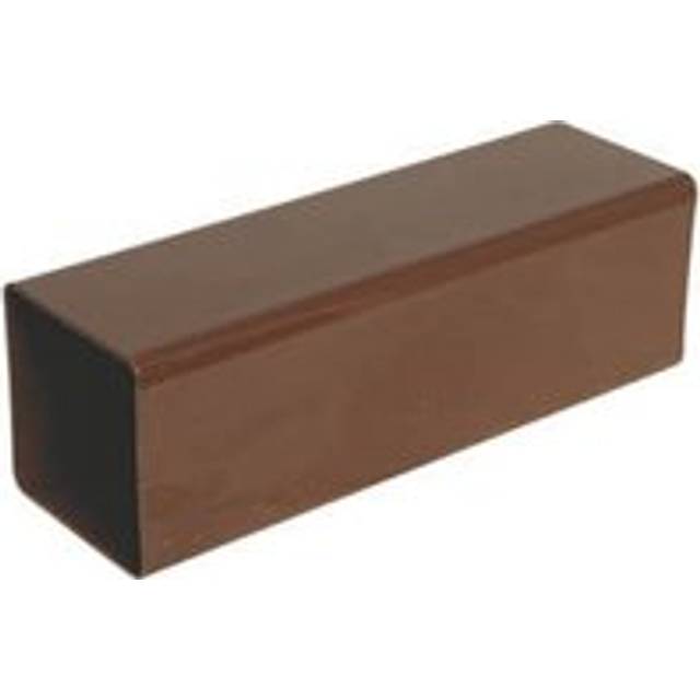 FloPlast Square Downpipe - 65mm x 2.5mtr Brown