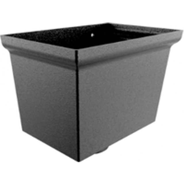 Cast Aluminium Round Centurian Small Hopper - 63mm PPC Finish Black