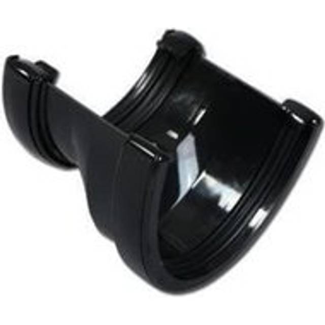 Hi-Cap Adaptor To Half Round 115Mm Black Rainwater Rhr3B