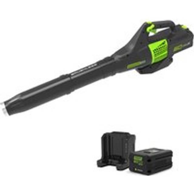 Greenworks GD60AB 60v Cordless Brushless Garden Leaf Blower 1 x 4ah Li-ion Battery Charger