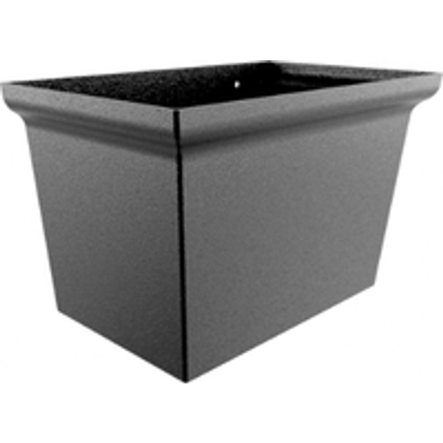 Cast Aluminium Round Centurian Large Hopper - 63mm PPC Finish Black