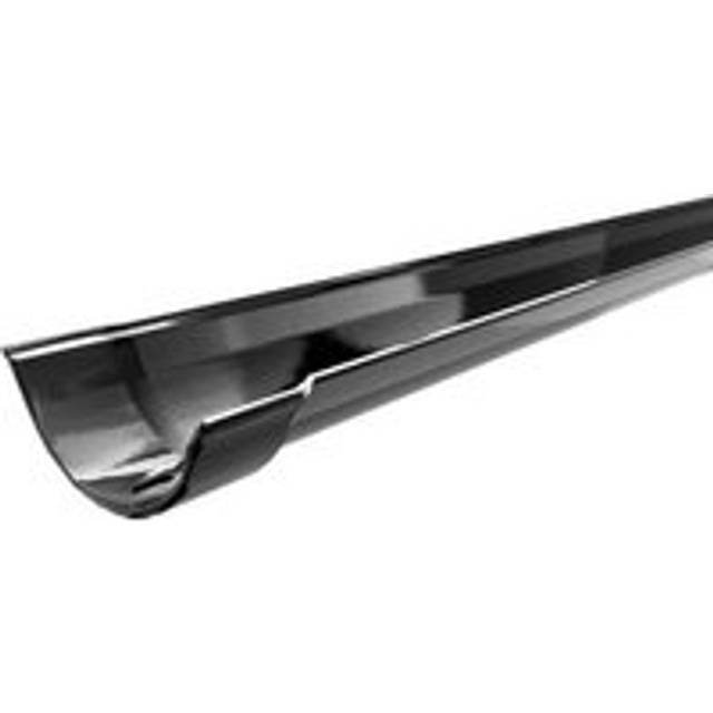 Cast Iron Beaded Half Round Gutter - 100mm x 1829mm Black