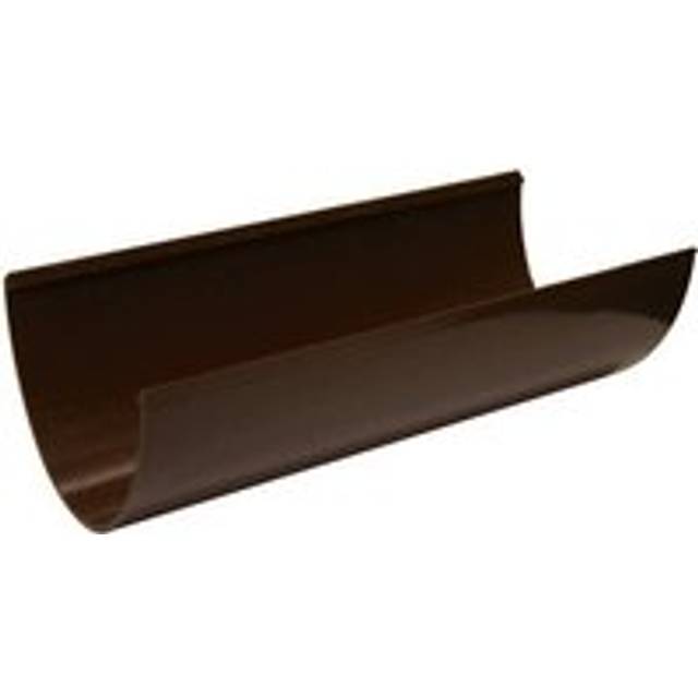 FloPlast Deepflow/ Hi-Cap Gutter - 115mm x 75mm x 3mtr Brown
