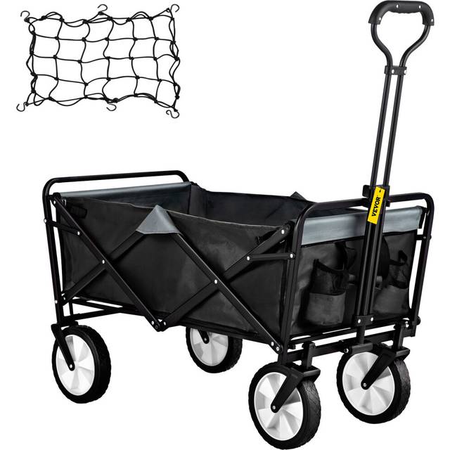 VEVOR Folding Beach Trolley Collapsible Wagon Cart Camping 176LBS Load