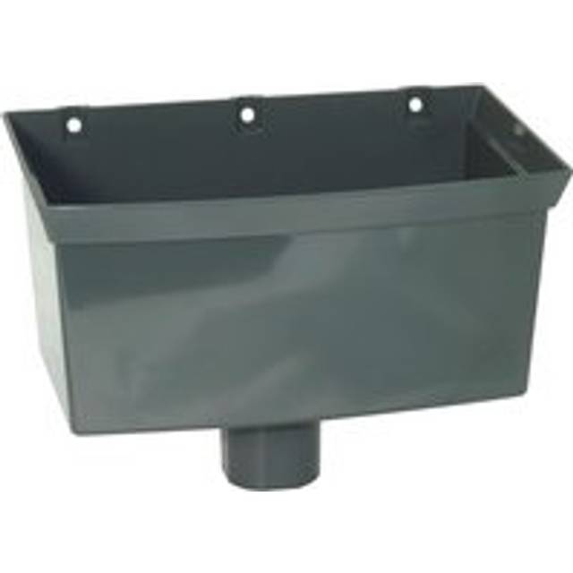 FloPlast Downpipe Universal Round/ Square Hopper - Anthracite Grey