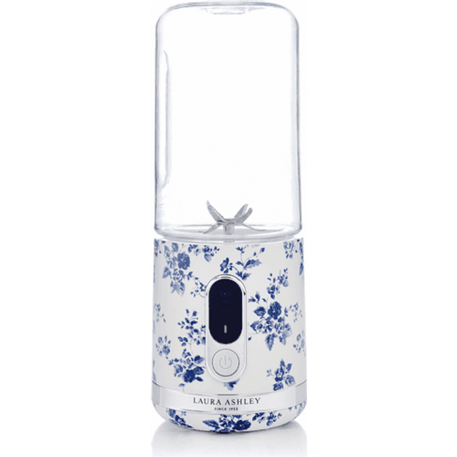 Laura Ashley - Bärbar smoothieblender 45 cl China Rose blå/vit