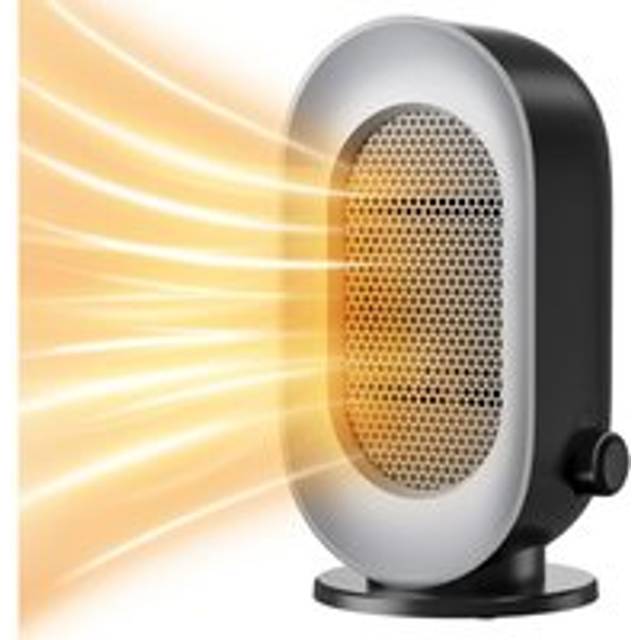 Aiperq - Portable Indoor Space Heater, Mini Electric Heater Fan, Overheat/Tip-Over Protection, Fast Heating ptc Small Desktop Heater