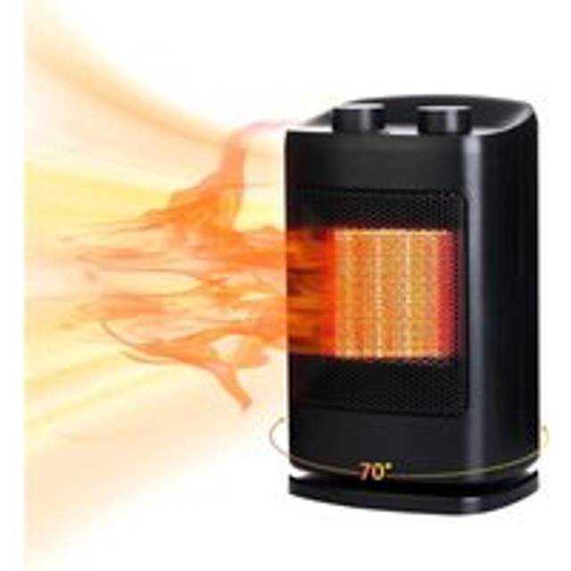 Aiperq - Indoor Space Heater, Portable Heater, ptc Ceramic Fast Heating, Thermostat, Electric Heater for Bedroom, Office and Indoor Use