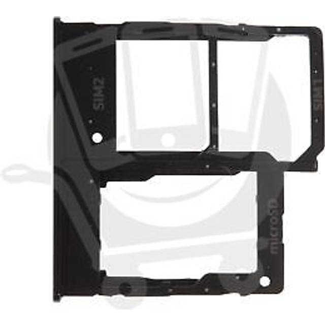 Genuine samsung galaxy a20e (a202f) sim card holder black - part no: gh98-44377a