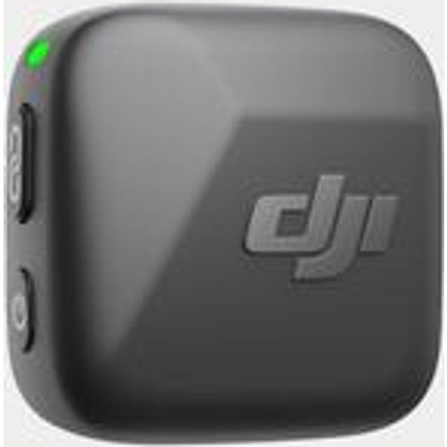 DJI Mic Mini-sändare (svart), ultralätt, högkvalitativt ljud, DJI OsmoAudio, brusreducering, trådlös mikrofon för kamera/iPhone/Android, vlogg, streaming