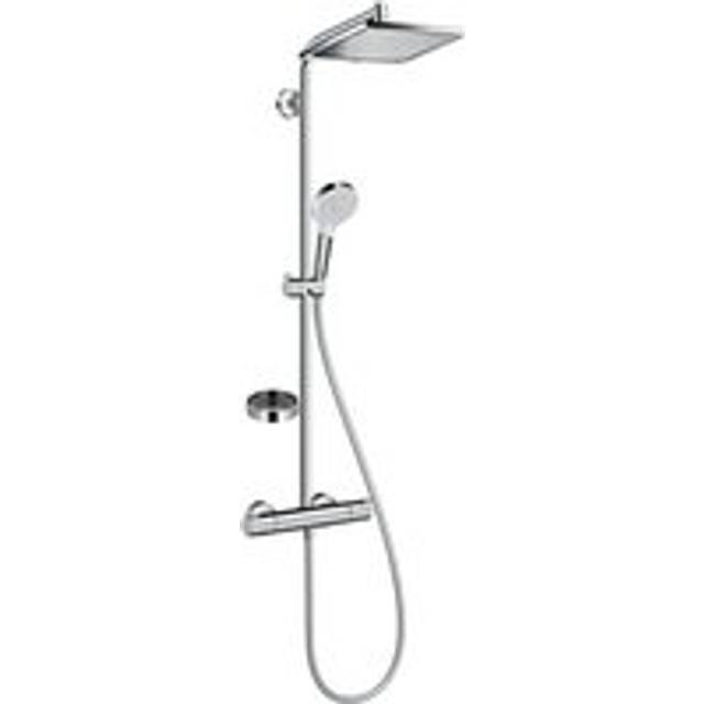 Shower column with thermostatic mixer + xxl 240 head shower + 2 jet hand shower + Soap dish (27271000-Casetta) - Hansgrohe