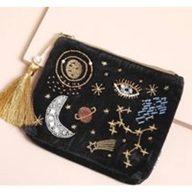 House of Disaster After Dark Black Makeup Bag - black/white/gold - one size