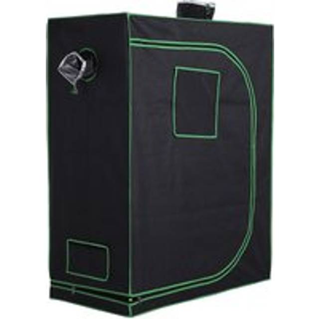 Hydroponic Plant Grow Tent Canopy Indoor Reflective Mylar Green Room 600D Oxford 120L x60W x150H cm Silver
