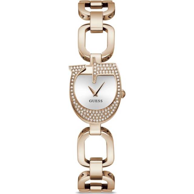 GUESS USA - Gia quartz 15mm - women - stainless steel/Recycled Steel/Mineral Glass - One Size - Pink