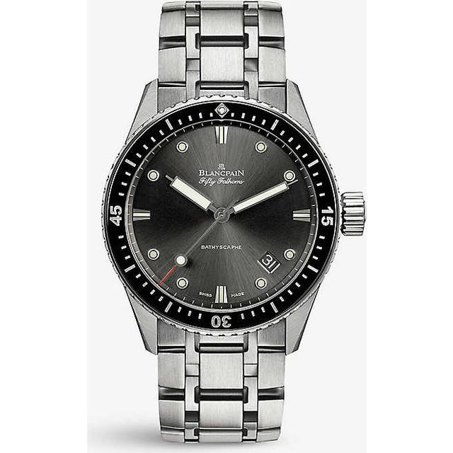 Blancpain Mens Stainless Steel 5000 1110 70b Fifty Fathoms Stainless-steel Automatic Watch 43mm - stainless steel