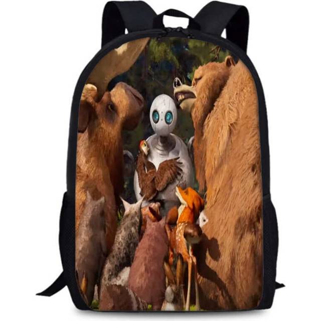 (7) Stylish Wild Robot 15 Inch Oxford Fabric Backpack For School Education And Daily Use