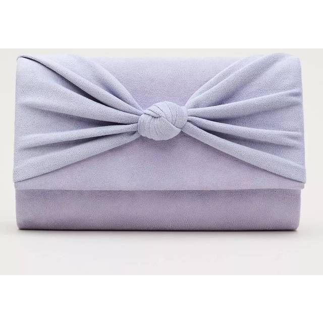 Phase Eight Knot Suede Clutch Bag