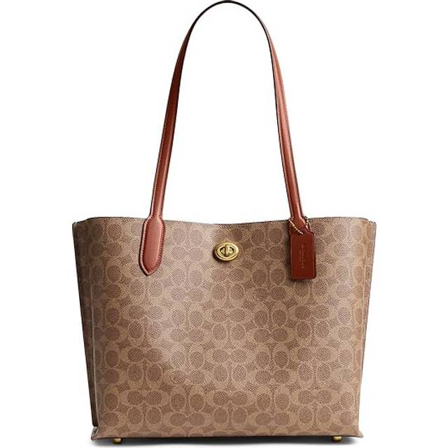 Coach Willow Signature Tote bag brown