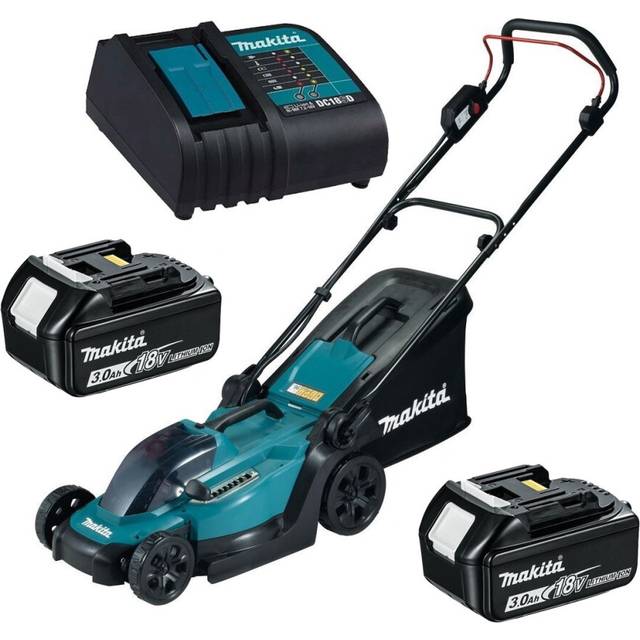 Makita DLM330RFE 18v LXT Cordless Lithium Battery Lawn Mower 33cm +2x3ah Battery
