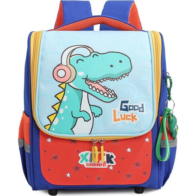 (Large Blue) Lightweight Comfortable Childrens Backpack For Boys And Girls With Cute Cartoon Design