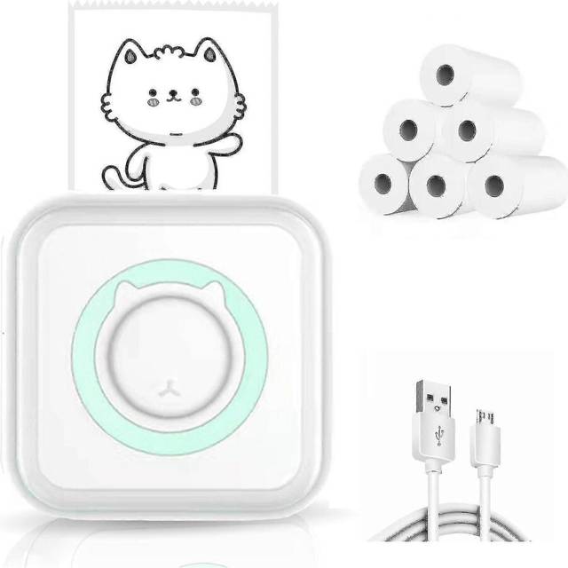 (option 5, One size) Mini Pocket Sticker Printer, Bluetooth Wireless Portable Mobile Printer Machine Thermal Printer For Notes, Memo, Photo, Pocket La