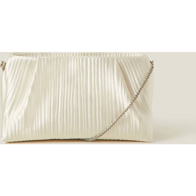 Multicolour Bridal Pleated Satin Clutch Bag - Accessorize - One Size