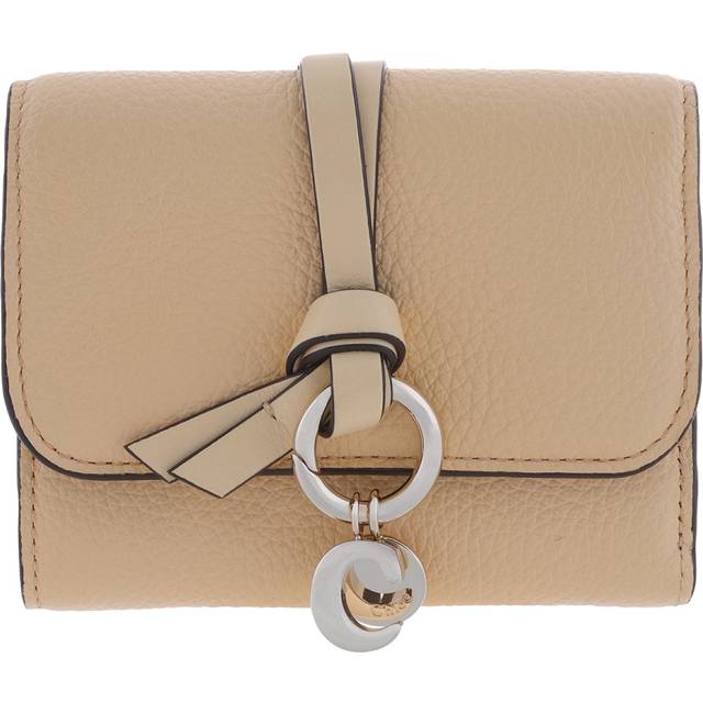 Chloe Small Alphabet Tri-Fold Wallet - Yellow (Size W: 4.3  x H: 3.5  x D: 1.6)