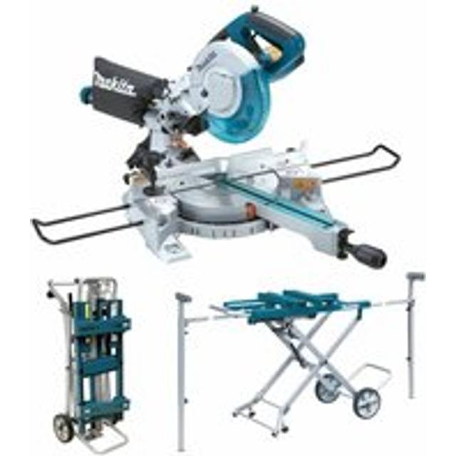Makita LS0815FL 240v 216mm Sliding Compound Laser Mitre Saw Laser + Leg Stand