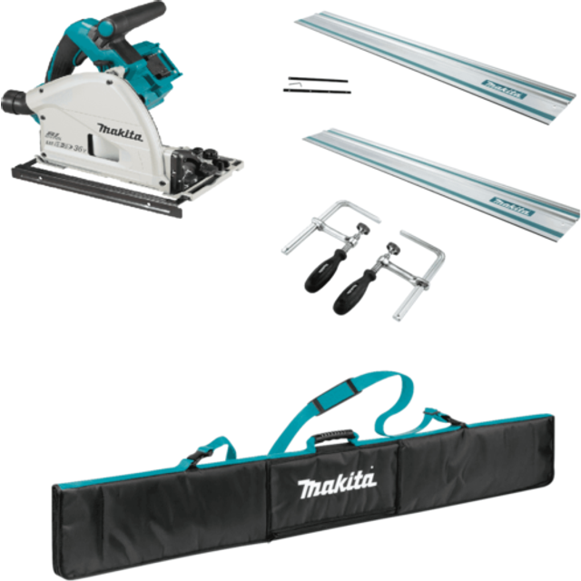 Makita DSP600ZJ Twin 18v Cordless Plunge Saw Bundle Kit Body Only