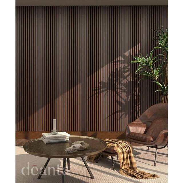 (Walnut) Acoustic Slat Wall Panelling 2400 x 600mm