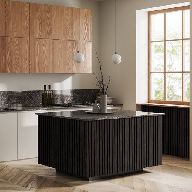 Liberty Charcoal Grey - Elevation Acoustic Wall Panelling (342525) Size (Height x Width x Thickness): 600x1200mm